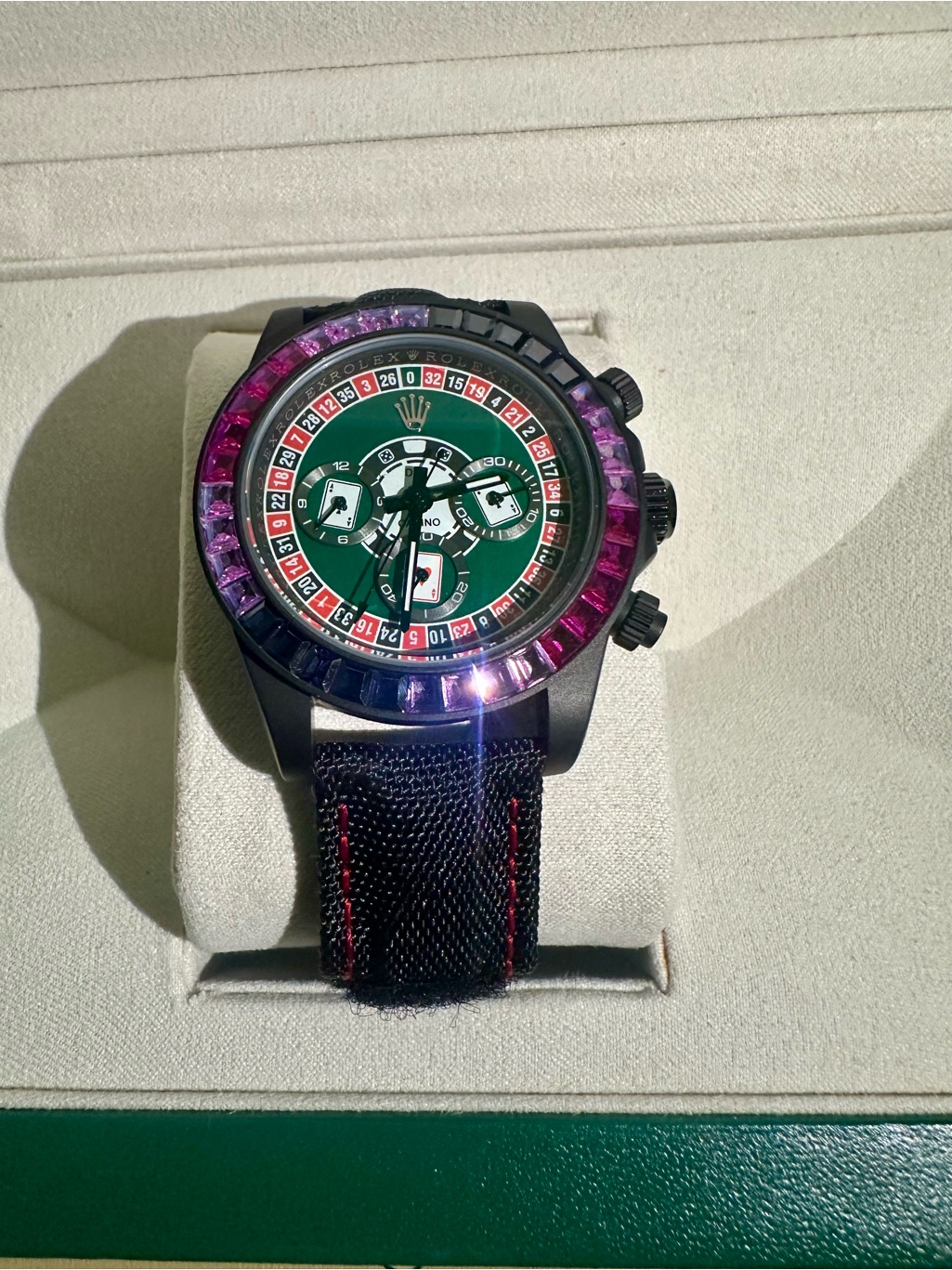 Rolex Daytona Roullete Casino Black